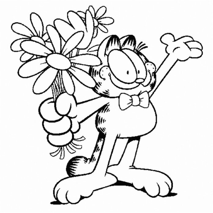 Garfield obrázok na vytlačenie