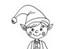 świąteczny elf obrazek do drukowania