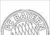 Bayern München logó nyomtatható kifestőkönyv