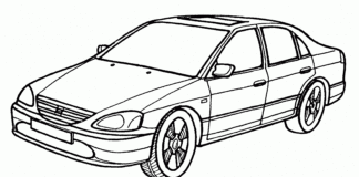 Honda Accord coloring book to print