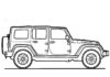 Omalovánky Jeep Rubicon k vytisknutí