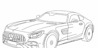 Mercedes Amg Gt picture to print