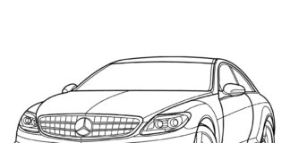 Mercedes-Benz-Cl-Class bild för utskrift