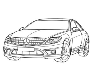 Mercedes-Benz-Cl-Klasse billede til udskrivning