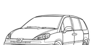 Peugeot 3008 coloring book to print