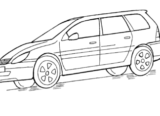 Peugeot 307 coloring book to print
