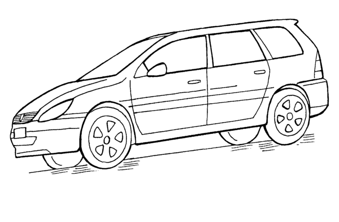 Peugeot 307 coloring book to print
