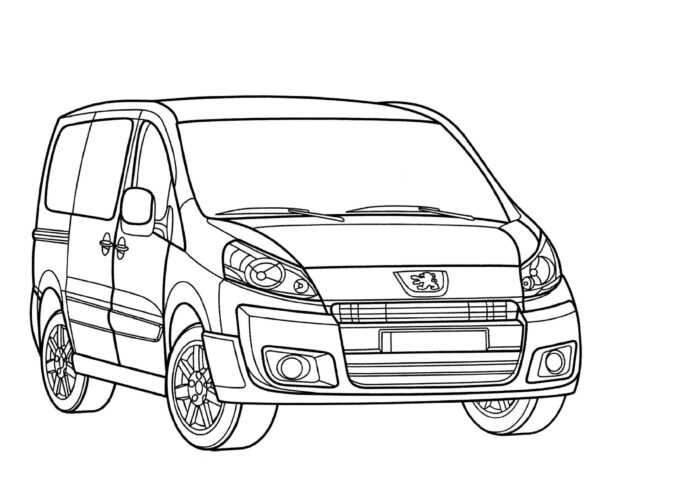 Peugeot 907 coloring book to print