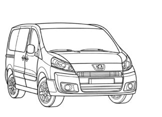 peugeot 907 coloring book to print