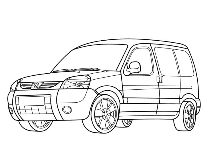 peugeot partner colouring book to print