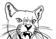Gefährlicher Puma Malbuch zum Ausdrucken