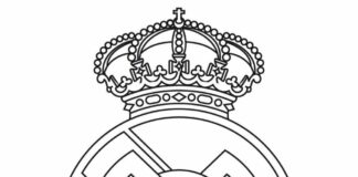 Real Madrid coloring book to print