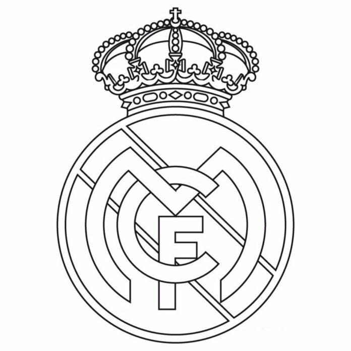 Färgbok för Real Madrid som kan skrivas ut