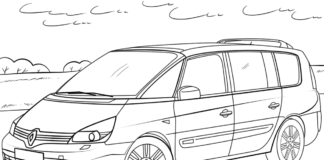 Renault Espace coloring book to print