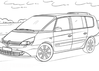 Renault Espace coloring book to print