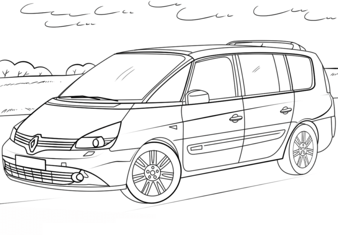 Renault Espace coloring book to print