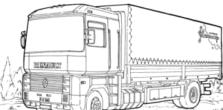 Renault Magnum Tir malebog til udskrivning