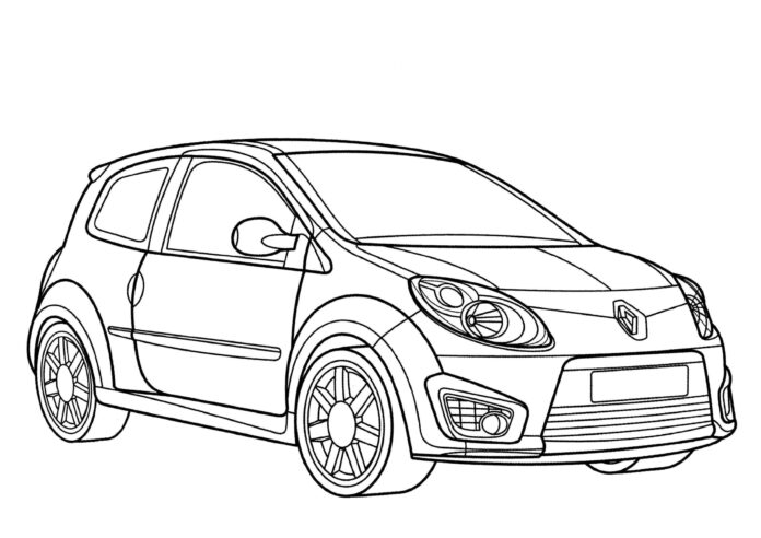 Renault Twingo coloring book to print
