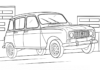 Farvelægningsbog til udskrivning af Stray Renault 4