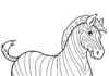 livre de coloriage zebra à imprimer