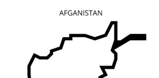 afganistan mapa kolorowanka do drukowania