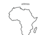 afryka mapa kolorowanka do drukowania