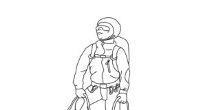 alpinist coloring book to print