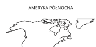 mapa severnej ameriky na vyfarbenie k vytlačeniu