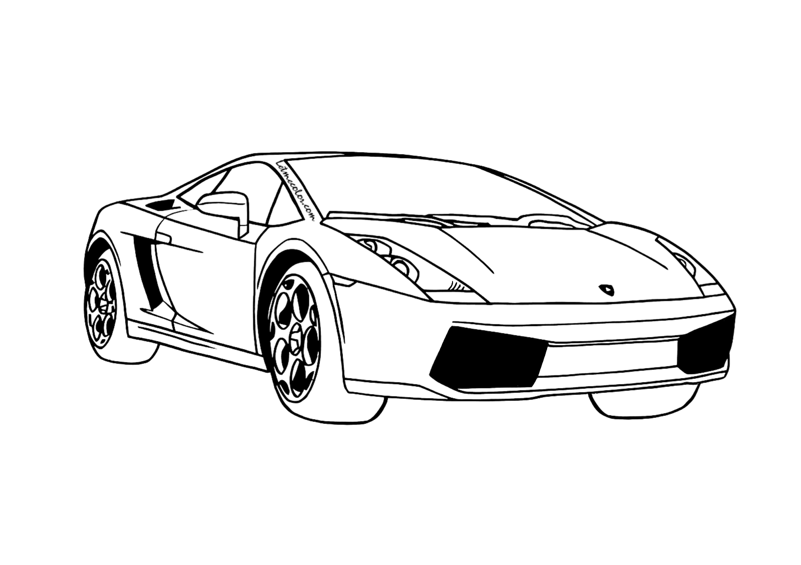 Kolorowanka Auto Lamborghini Do Druku I Online