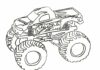 auto monster truck kolorowanka do drukowania