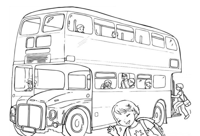 buss storbrittanien bild att skriva ut