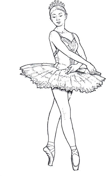 barbie ballerina coloring page