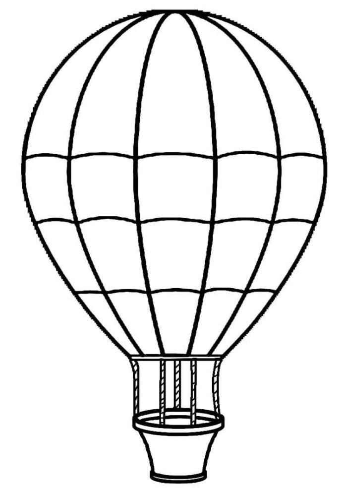 balón k létání - omalovánky k vytisknutí