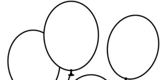 balloons coloring book to print