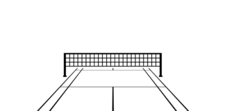 badminton court coloring book to print