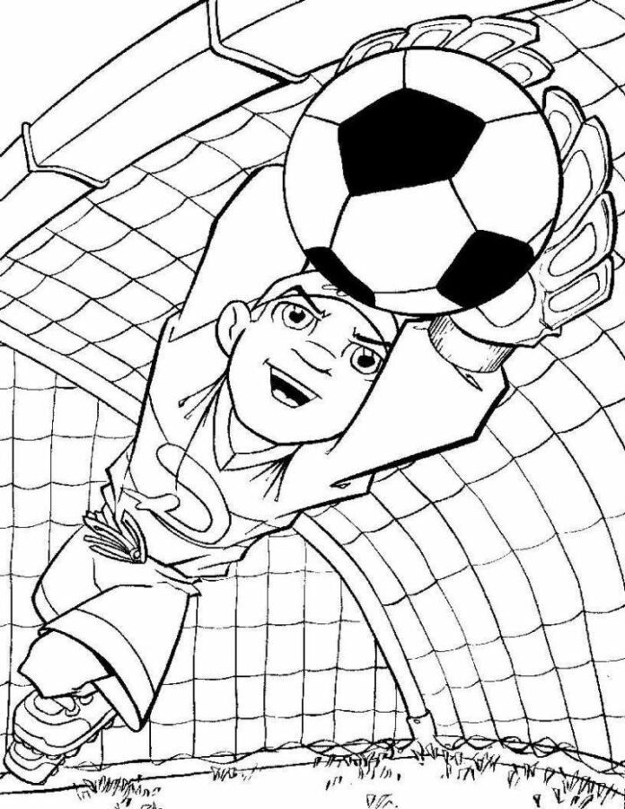 goalkeeper coloring book to print