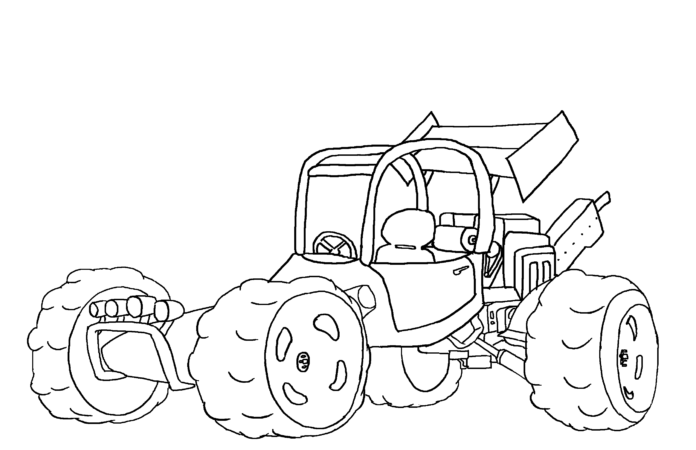 buggy for kids coloring book to print