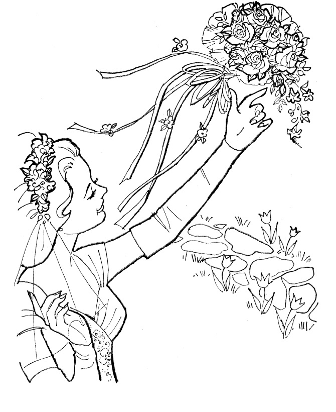 Svadobná kytica na vytlačenie obrázok