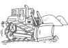 billede af bulldozer kat til udskrivning