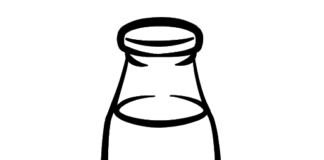 milk bottle coloring book to print