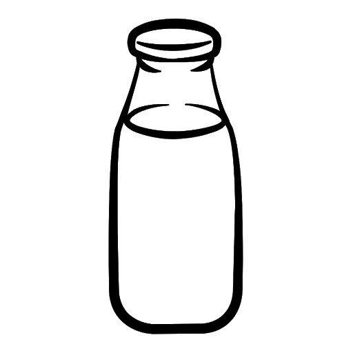 Milchflaschen-Malbuch zum Ausdrucken