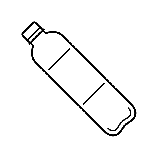 Fľaša na vodu na vytlačenie omaľovánky