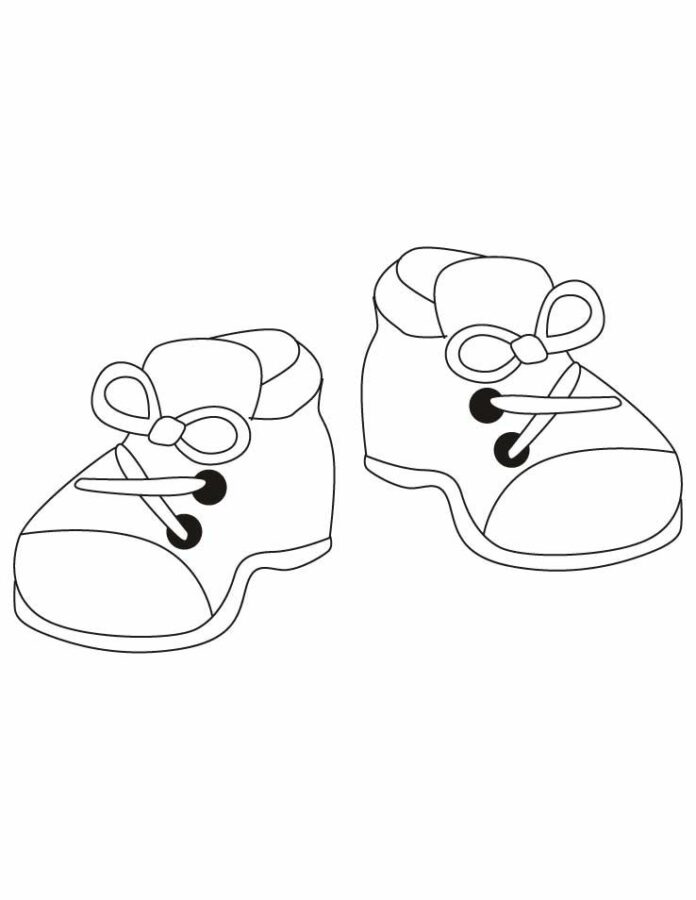 Image de chaussures d'enfants à imprimer