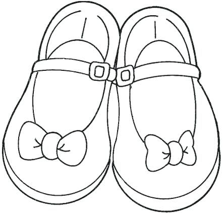 Children's shoes printable picture