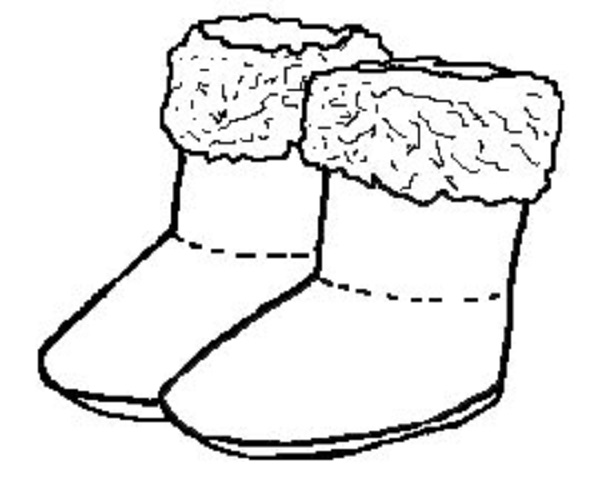 Imagen de botas de invierno para imprimir