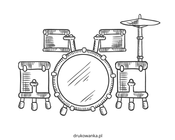 drums coloring book to print