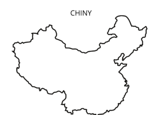 chiny mapa kolorowanka do drukowania