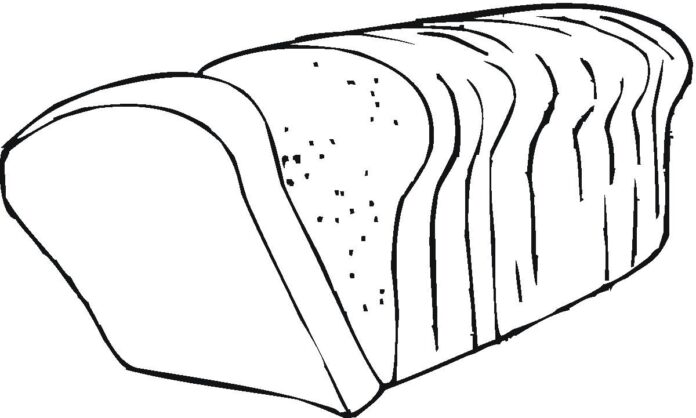 livro de coloração de pão torrado para imprimir