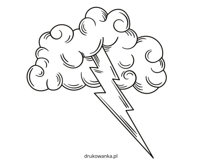 storm cloud coloring book to print