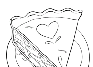 strawberry cake coloring book to print